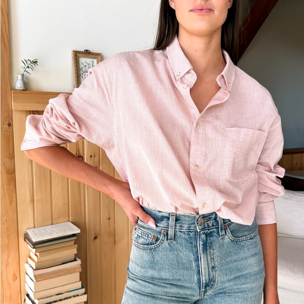 Emerson Fry Pink Striped Women's Top